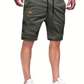 Men's Casual Cargo Shorts, Drawstring Beach Golf Shorts For Summer Outdoor Activities