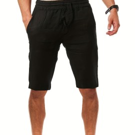 Men's Comfy Casual Cotton Shorts, Summer Clothing
