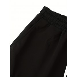 Classic Design Cargo Shorts, Men's Casual Multi Pocket Solid Color Waist Drawstring Cargo Shorts For Summer Outdoor