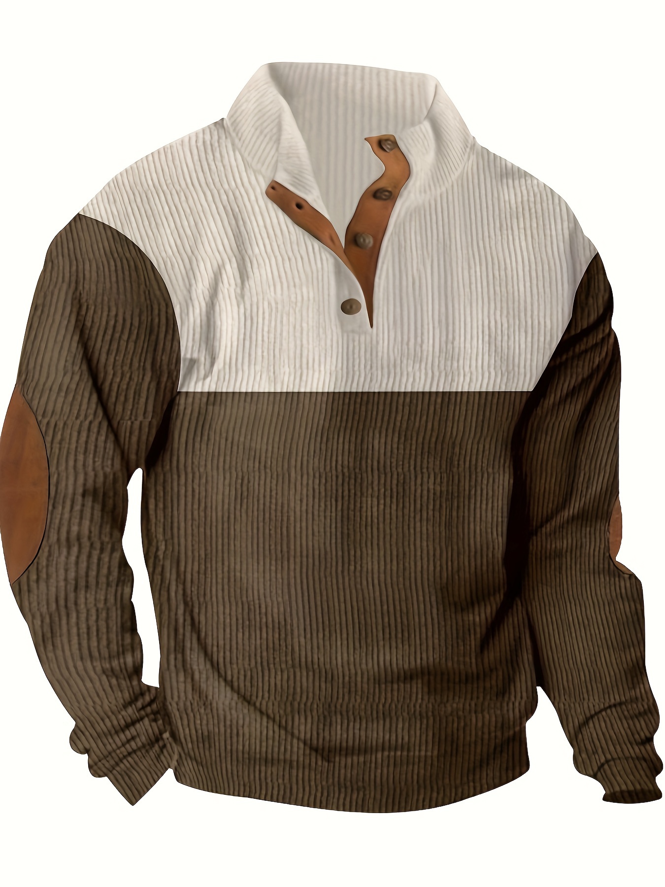 retro color block trendy sweatshirt mens casual v neck sweatshirt for men fall winter details 2