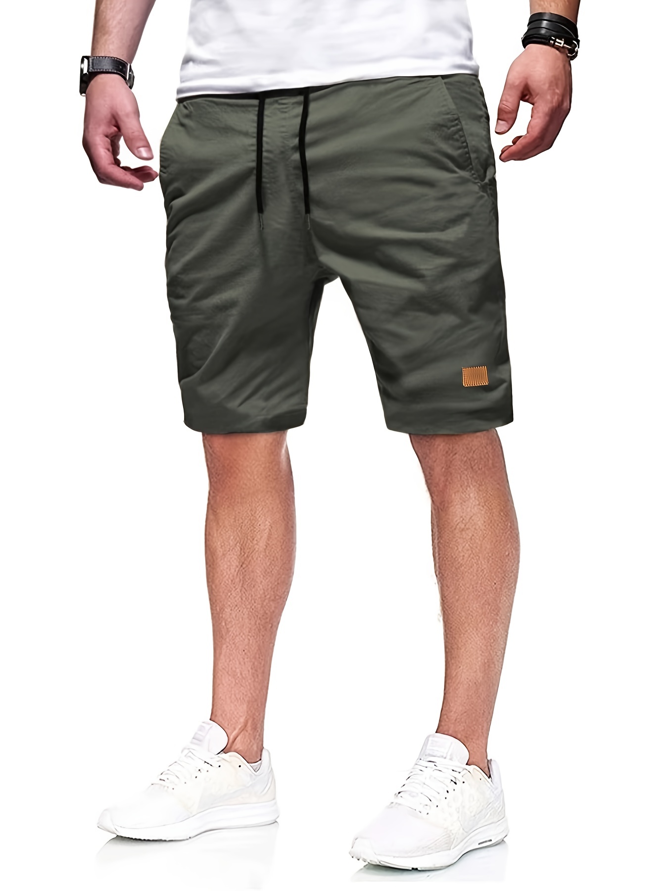 mens cut off drawstring shorts details 40