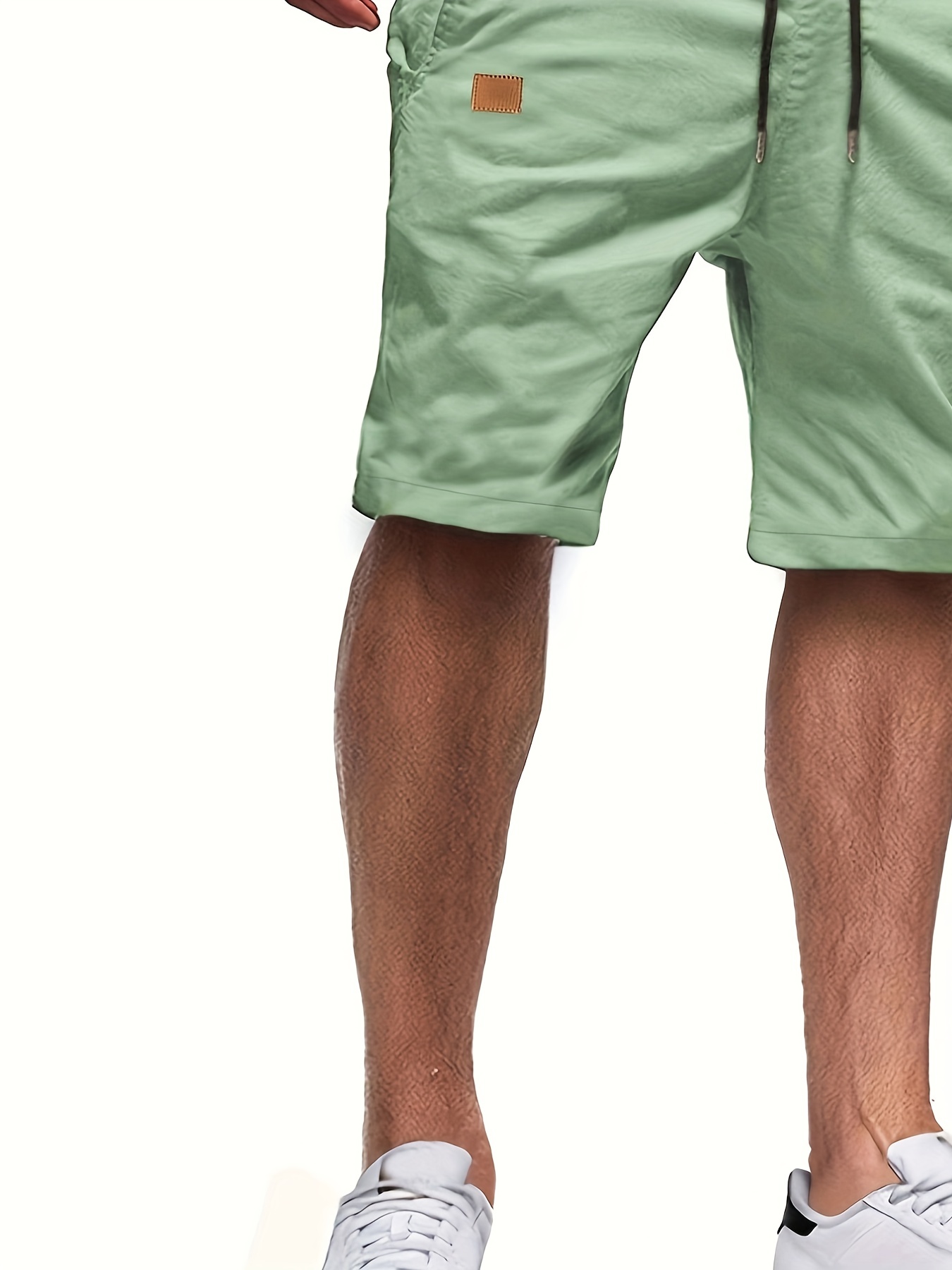 mens casual cargo shorts drawstring beach golf shorts for summer outdoor activities details 3