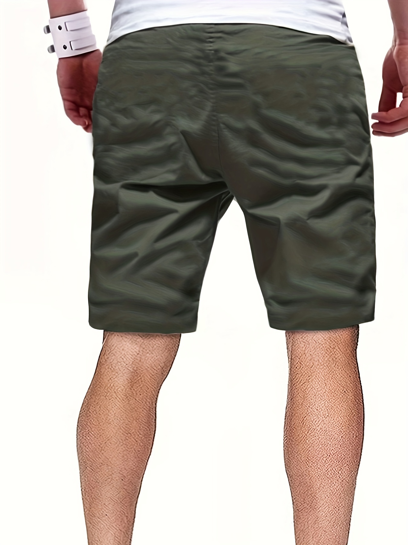 mens casual cargo shorts drawstring beach golf shorts for summer outdoor activities details 19