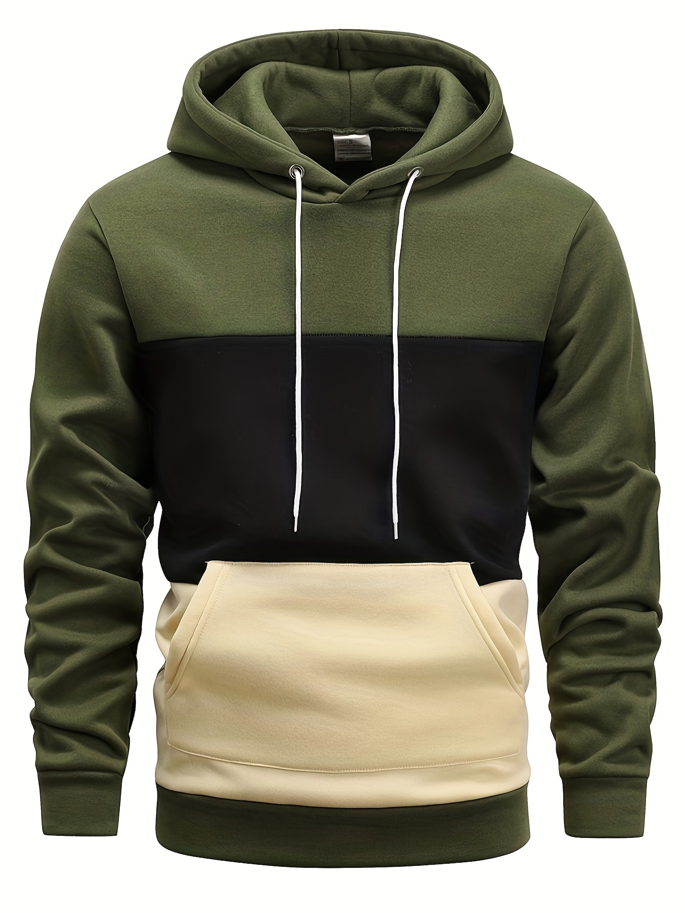 color block hoodie, color block hoodie cool hoodies for men mens casual graphic design pullover hooded sweatshirt with kangaroo pocket streetwear for winter fall as gifts details 11