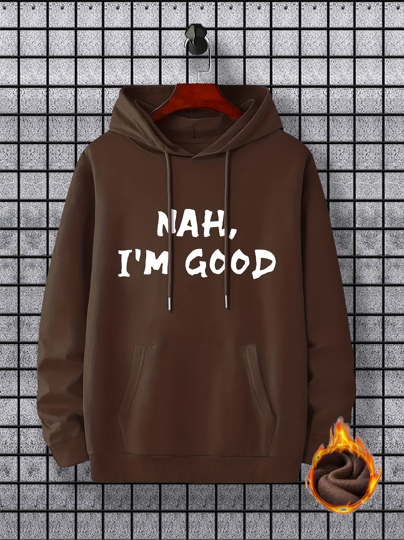 im good print hoodie cool hoodies for men mens casual graphic design pullover hooded sweatshirt with kangaroo pocket streetwear for winter fall as gifts details 20