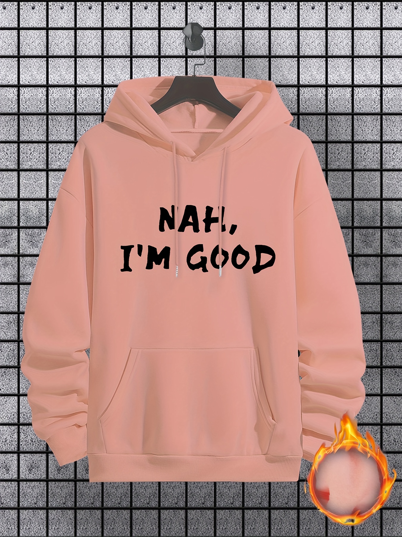 im good print hoodie cool hoodies for men mens casual graphic design pullover hooded sweatshirt with kangaroo pocket streetwear for winter fall as gifts details 30